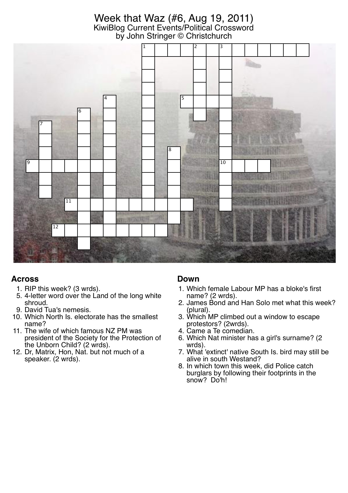 free daily crossword august 2018 solutions