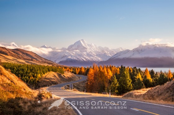 Wednesday Wallpaper The Road To Mount Cook Autumn Kiwiblog